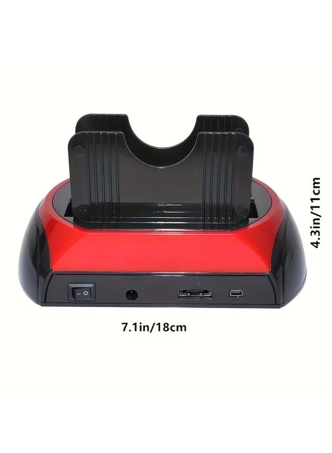 10 In 1 Dual Bay Hard Drive Docking Station USB 5Gbps For 2.5 3.5 Inch HDD SSD TF Card - Image 2